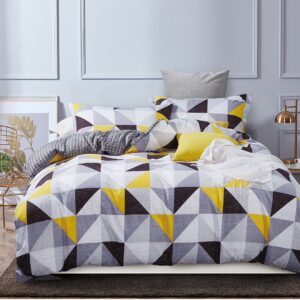 Geometric Double Size Duvet Quilt Cover Set