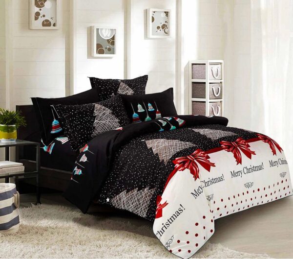 Merry King Size Christmas Quilt/Duvet Cover Set