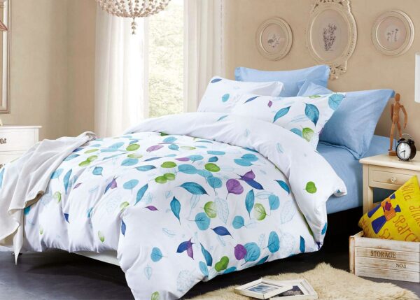 Leaves King Size Duvet Quilt Cover Set