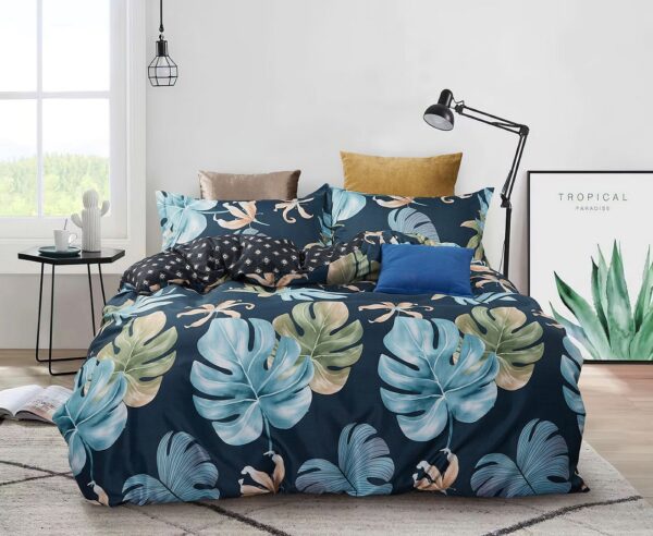 Leaves King Size Quilt/Duvet Cover Set