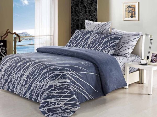 Esha Super King Size Duvet Quilt Cover Set