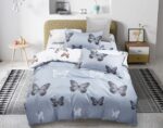 Butterfly Super King Size Quilt/Duvet Cover Set