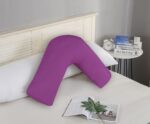 1000TC Premium Ultra Soft V SHAPE Pillowcase - Purple