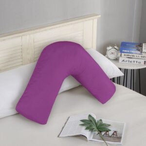 1000TC Premium Ultra Soft V SHAPE Pillowcase - Purple