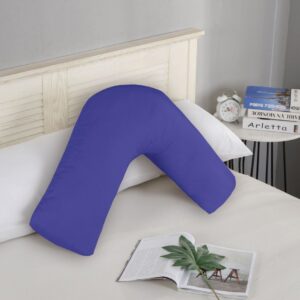 1000TC Premium Ultra Soft V SHAPE Pillowcase - Royal Blue