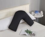 1000TC Premium Ultra Soft V SHAPE Pillowcase - Black