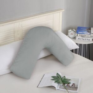 1000TC Premium Ultra Soft V SHAPE Pillowcase - Grey