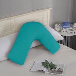 1000TC Premium Ultra Soft V SHAPE Pillowcase - Teal