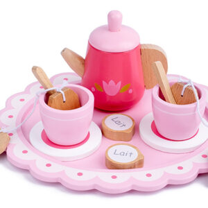 Kids Wooden Kitchen Tea Set Pretend Play