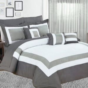 10 piece comforter and sheets set king charcoal