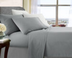 ultra soft microfibre sheet set mega queen silver