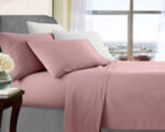 ultra soft microfibre sheet set queen rose gold