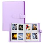 LIFEBEA 256 Pockets Photo Album for  Instax Mini 11 12 9 40 Evo Liplay 8 7+ Instant Camera  Photo Album for Polaroid   Zink 2x3" Photo (Purple)