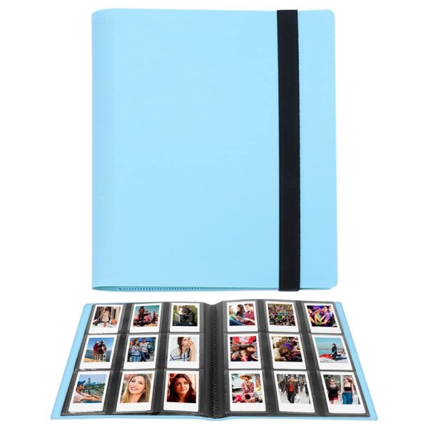 LIFEBEA 432 Pockets Photo Album for  Instax Mini Camera  Polaroid Snap PIC-300 Z2300 Instant Camera  2x3 Photo Album Book for  Instax Mini 11 9 Evo 90 70 40 8 7 LiPlay Instant Camera (Blue)