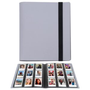 LIFEBEA 432 Pockets Photo Album for  Instax Mini Camera  Polaroid Snap PIC-300 Z2300 Instant Camera  2x3 Photo Album Book for  Instax Mini 11 9 Evo 90 70 40 8 7 LiPlay Instant Camera (Grey)