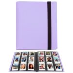 LIFEBEA 432 Pockets Photo Album for  Instax Mini Camera  Polaroid Snap PIC-300 Z2300 Instant Camera  2x3 Photo Album Book for  Instax Mini 11 9 Evo 90 70 40 8 7 LiPlay Instant Camera (Purple)