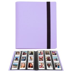 LIFEBEA 432 Pockets Photo Album for  Instax Mini Camera  Polaroid Snap PIC-300 Z2300 Instant Camera  2x3 Photo Album Book for  Instax Mini 11 9 Evo 90 70 40 8 7 LiPlay Instant Camera (Purple)