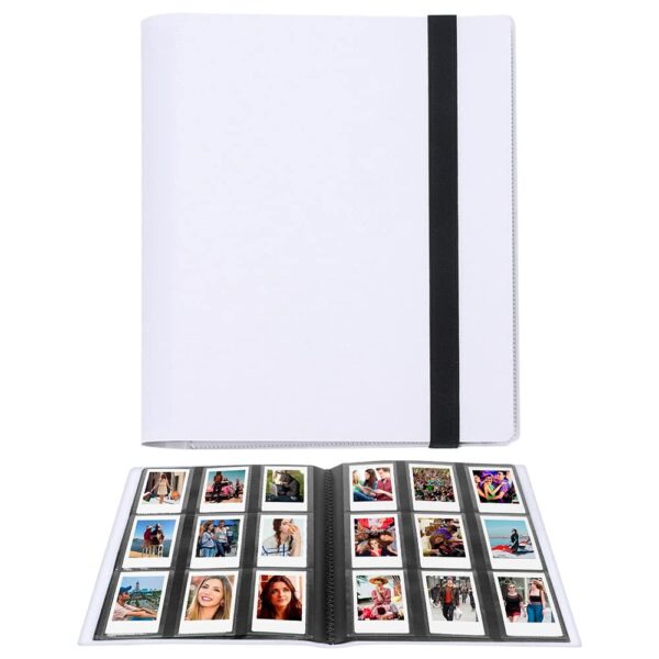 LIFEBEA 432 Pockets Photo Album for  Instax Mini Camera  Polaroid Snap PIC-300 Z2300 Instant Camera  2x3 Photo Album Book for  Instax Mini 11 9 Evo 90 70 40 8 7 LiPlay Instant Camera (White)