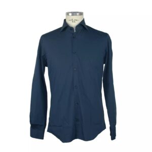 Luxury Designer Cotton Long Sleeve Shirt 40 IT Men