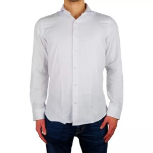 Milano Shirt in Oxford White Cotton 39 IT Men