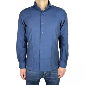 Blue Milano Oxford Shirt 40 IT Men