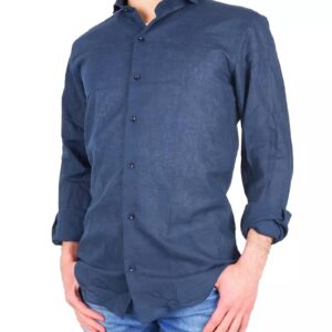 Milano Lisbon Cotton and Linen Shirt 40 IT Men