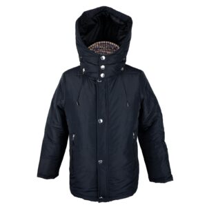 Black Aquascutum Jacket with Removable Hood and Tartan Lining 50 IT Men