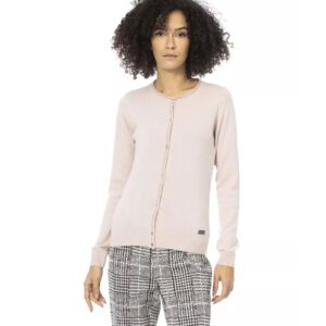 Baldinini Monogram Long Sleeve Shirt - Metal Embellished L Women