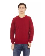 Crewneck Sweater with Baldinini Monogram Detail L Men