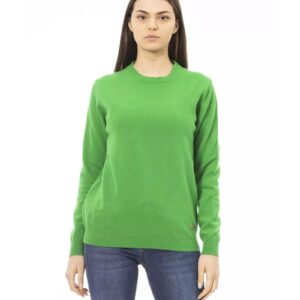 Baldinini Monogram Long Sleeve Crewneck Sweater M Women