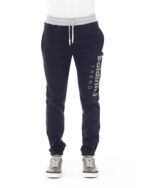 Lace Closure Fleece Sport Pants with Logo and Pockets L Men