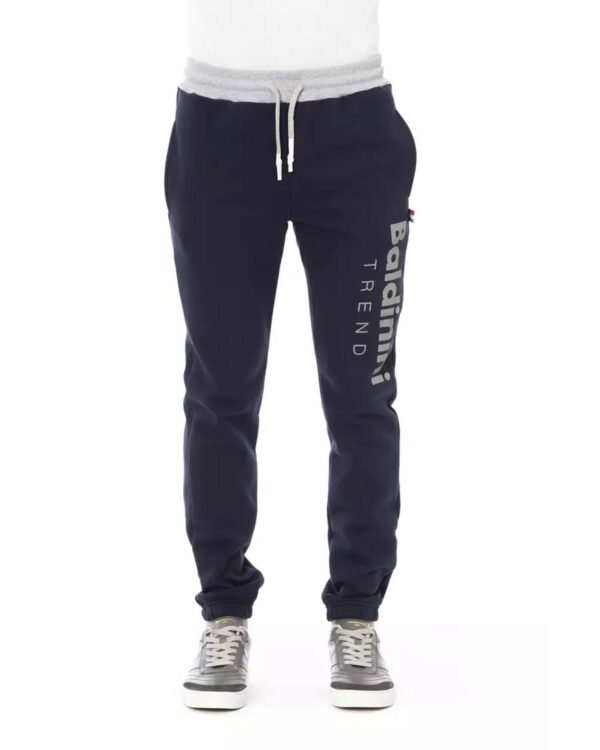 Lace Closure Fleece Sport Pants with Logo and Pockets S Men