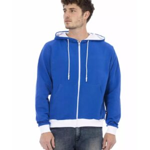 Brushed Hoodie with Zip Closure and Rear Logo 3XL Men