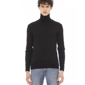 Baldinini Metal Monogram Turtleneck Sweater M Men