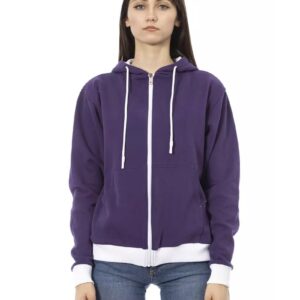 Double Color Adjustable Hooded Sweater M Women