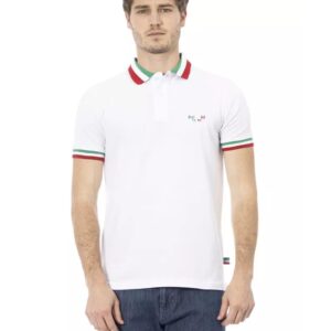 Embroidered Tricolor Collar Polo Shirt 3XL Men