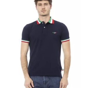 Embroidered Tricolor Collar Polo Shirt 3XL Men