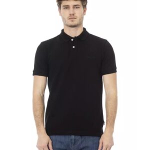 Embroidered Polo Shirt with Short Sleeves L Men