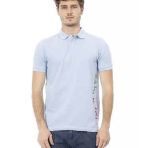 Embroidered Short Sleeve Polo Shirt L Men