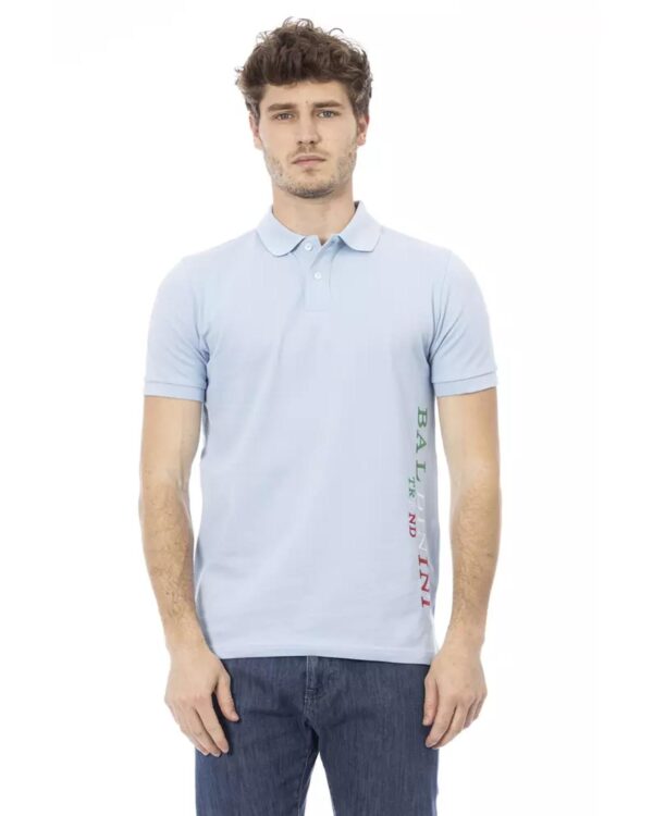 Embroidered Short Sleeve Polo Shirt L Men