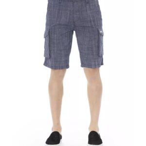 Cargo Shorts with Front Zipper and Button Closure W30 US Men