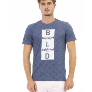 Front Print Short Sleeve T-shirt L Men