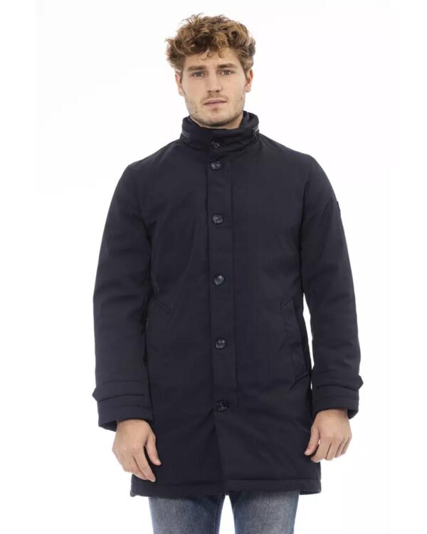 Long Jacket with External Welt Pockets and Front Closure L Men