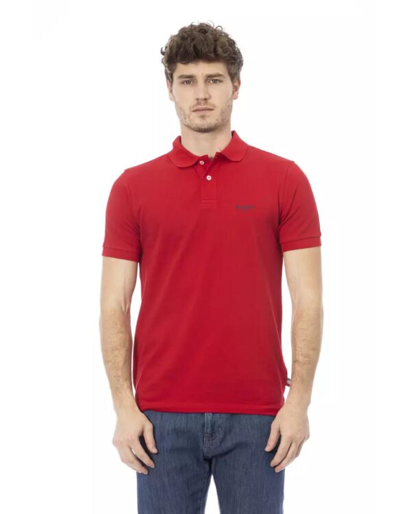 Embroidered Short Sleeve Polo Shirt L Men