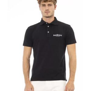 Embroidered Logo Polo Shirt with Short Sleeves L Men