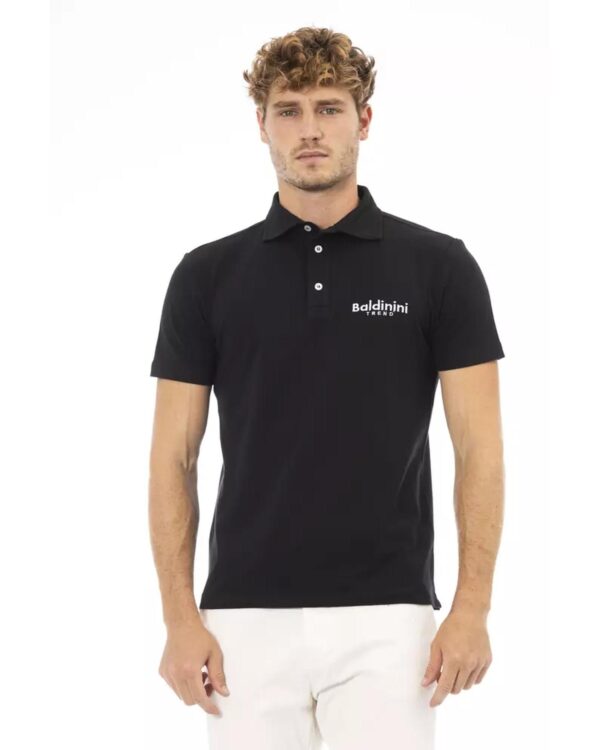 Embroidered Logo Polo Shirt with Short Sleeves L Men