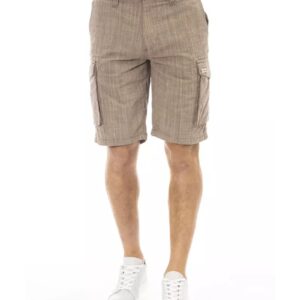 Cargo Shorts with Front Zipper and Button Closure Multiple Pockets W30 US Men