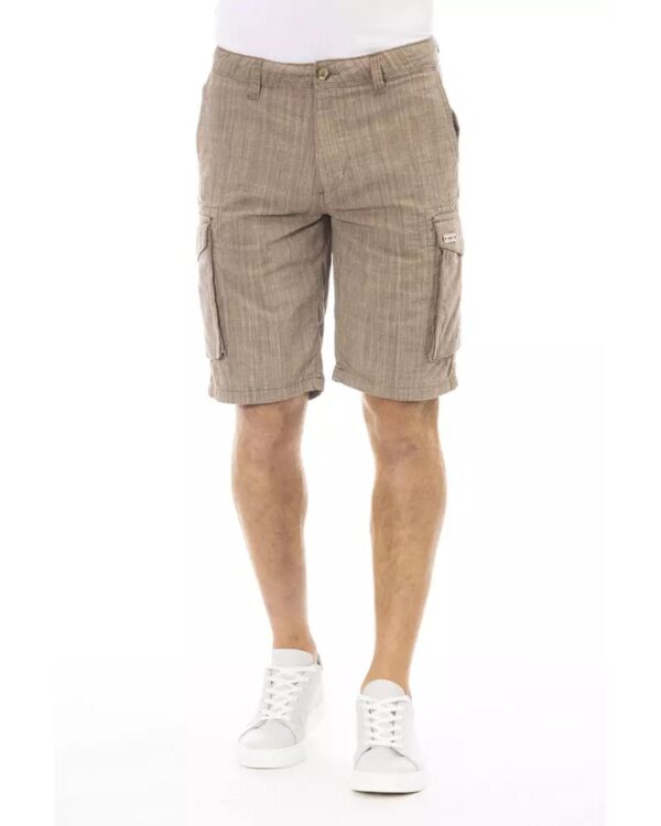 Cargo Shorts with Front Zipper and Button Closure Multiple Pockets W36 US Men