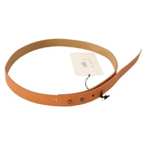 Costume National Fashion Leather Belt with Silver-Tone Fastening 85 cm Women