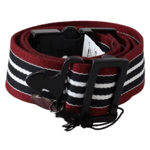 CNC Costume National Fashion Belt with Stripe Motif 100 cm Women